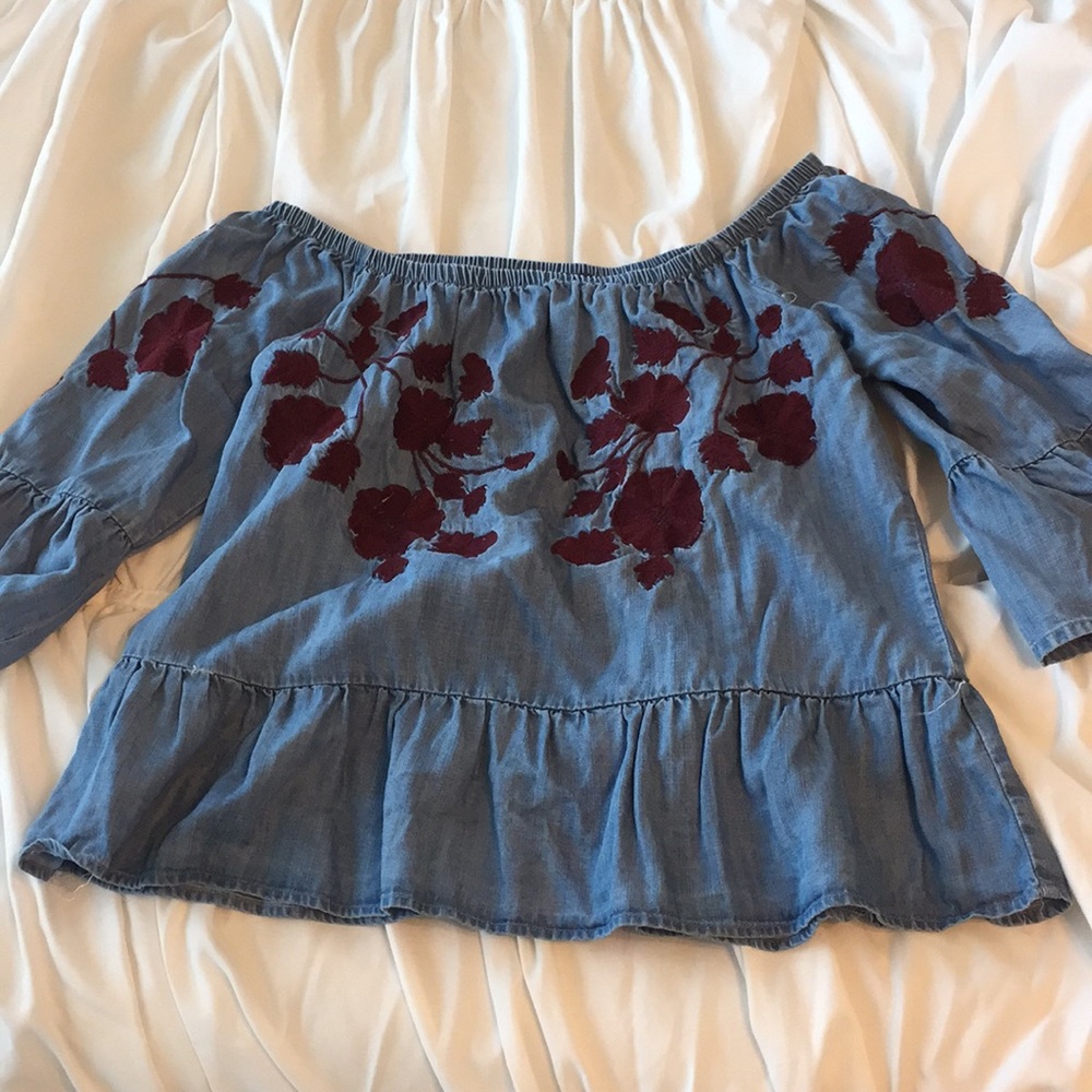 Francesca’s off the shoulder top